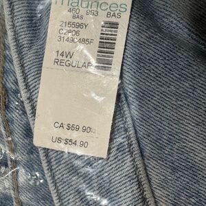 Maurices Cheeky Blues Size 14W